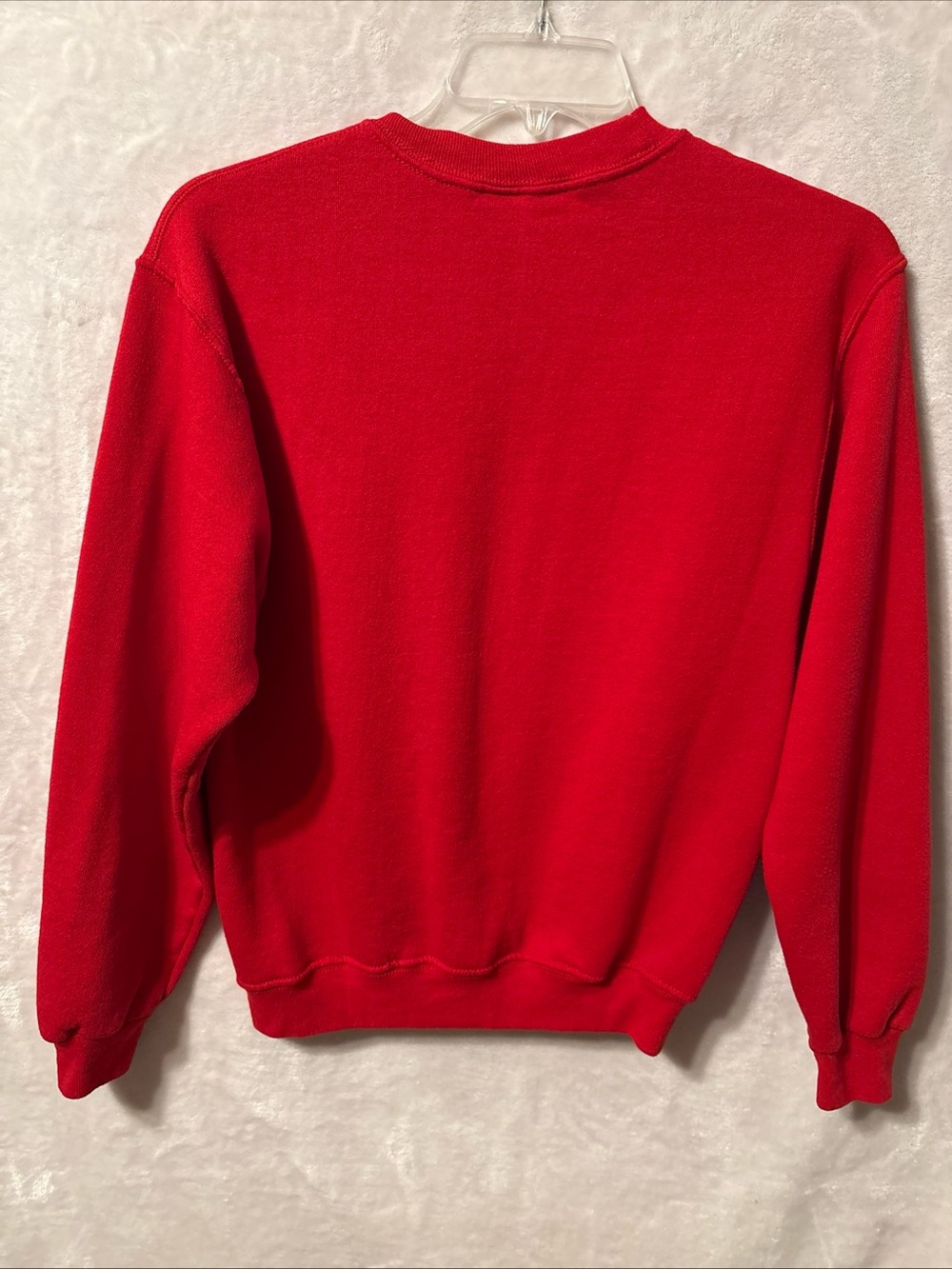 Jerzees Red Crewneck Sweatshirt - Classic Pullover - Picture 2 of 3